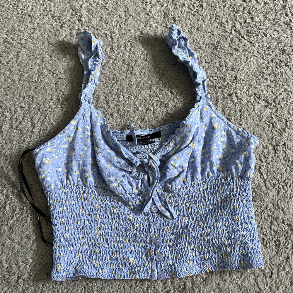 Medium Purple floral tank top